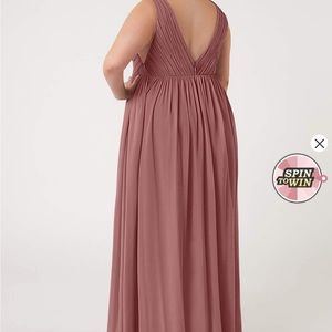 Azazie Ranvie Desert Rose Bridesmaid Dress